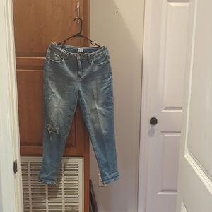 Time and Tru Light Blue Distressed Boyfriend Jeans